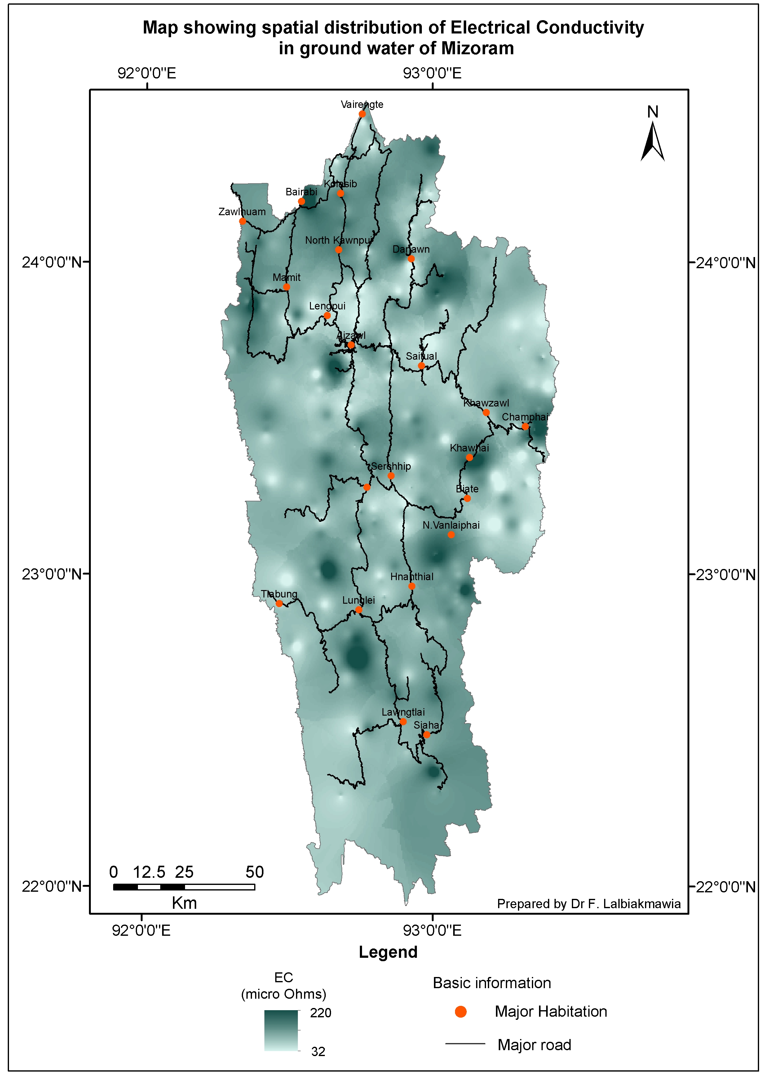 Electrical Conductivity Map